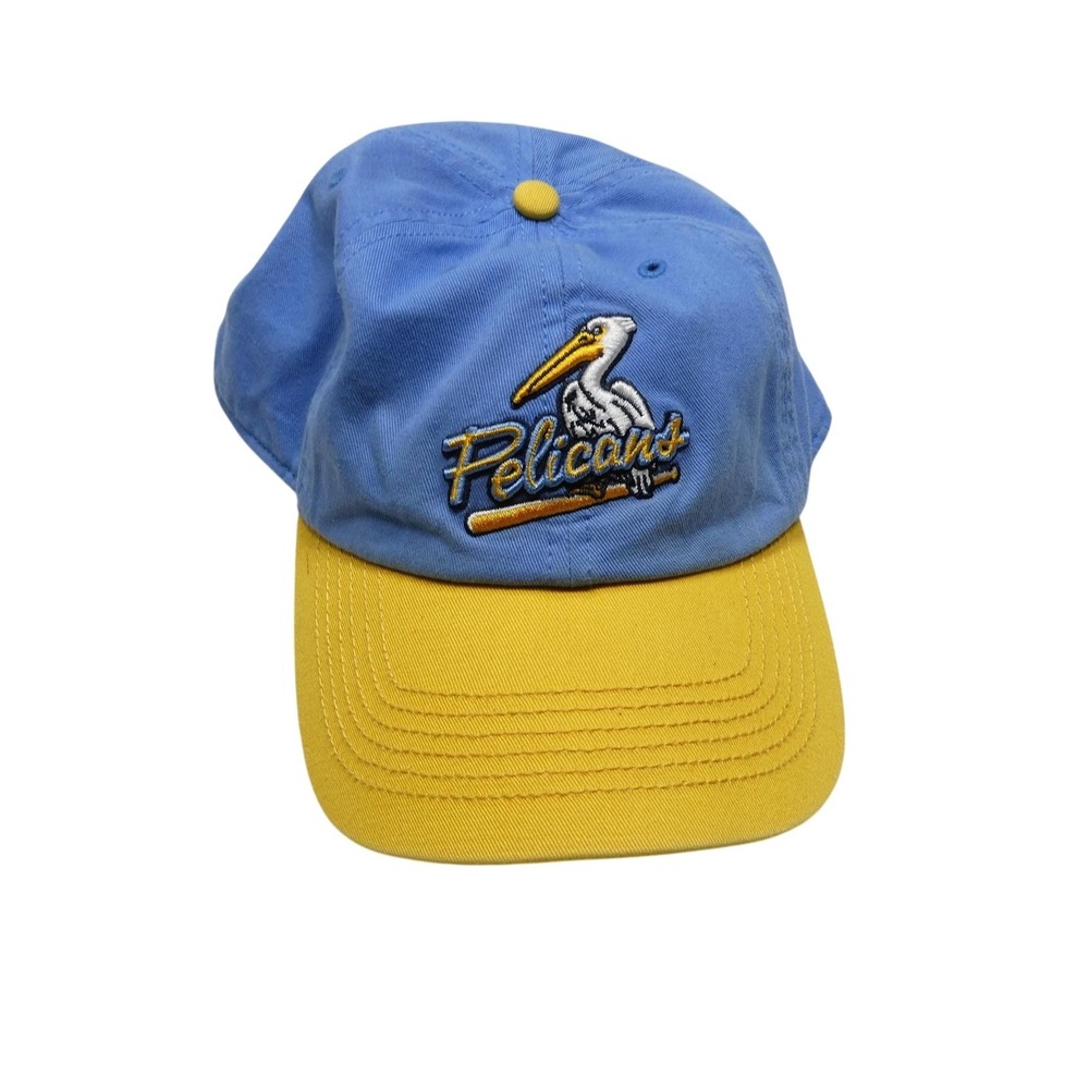 Myrtle Beach Pelicans Hat Cap Fitted Mens 2XL Blue Yellow MILB Baseball '47